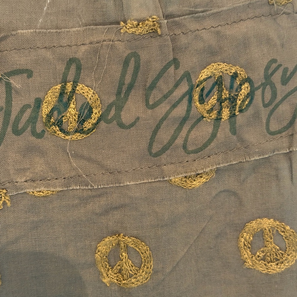JADED Gypsy SM/MED 100% Cotton NWT army green TUNIC (2 left) listing 1 of 2 - Picture 4 of 10